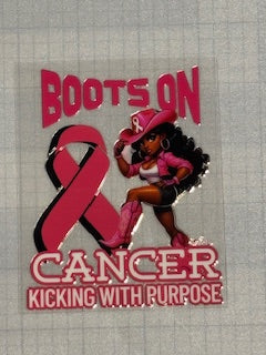 Boots On Cancer – UVDTF Print